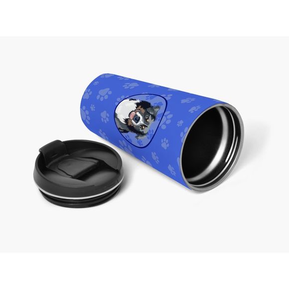 Australian Shepherd Black Tricolor #1  Stainless Steel 16 oz  Tumbler - Picture 4 of 4